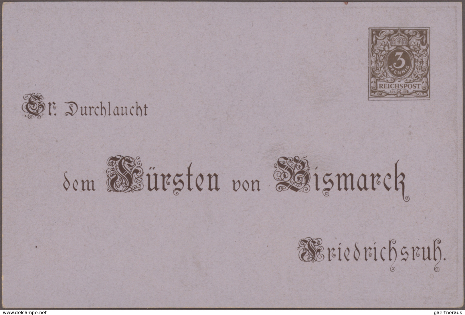 Deutsches Reich: 1872/1899, Sammlung von ca. 100 Briefen und Karten mit Brustsch