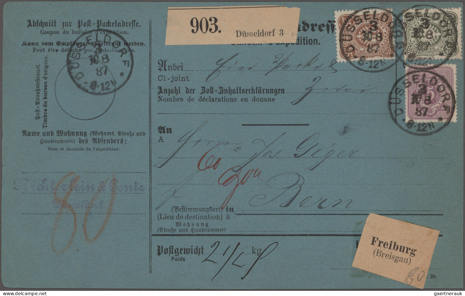 Deutsches Reich: 1872/1922, Partie Von 43 Briefen Und Karten, Dabei Schiffspost, - Collections