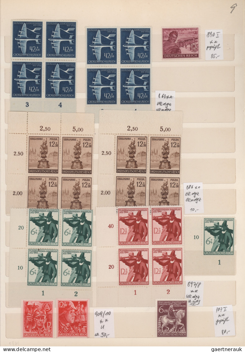 Deutsches Reich: 1880/1945 (ca.), Spezial-Sammlungsbestand Von Ca. 200 Marken, D - Verzamelingen