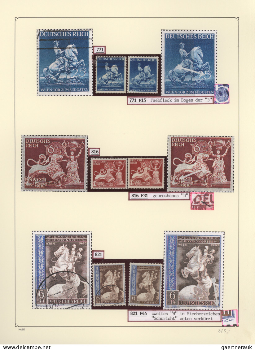 Deutsches Reich: 1880/1945 (ca.), Spezial-Sammlungsbestand Von Ca. 200 Marken, D - Colecciones