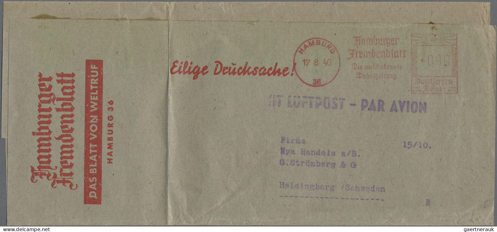 Deutsches Reich: 1928/1942 (ca.), Partie Von 14 Luftpost-Belegen Meist Ins Ausla - Colecciones