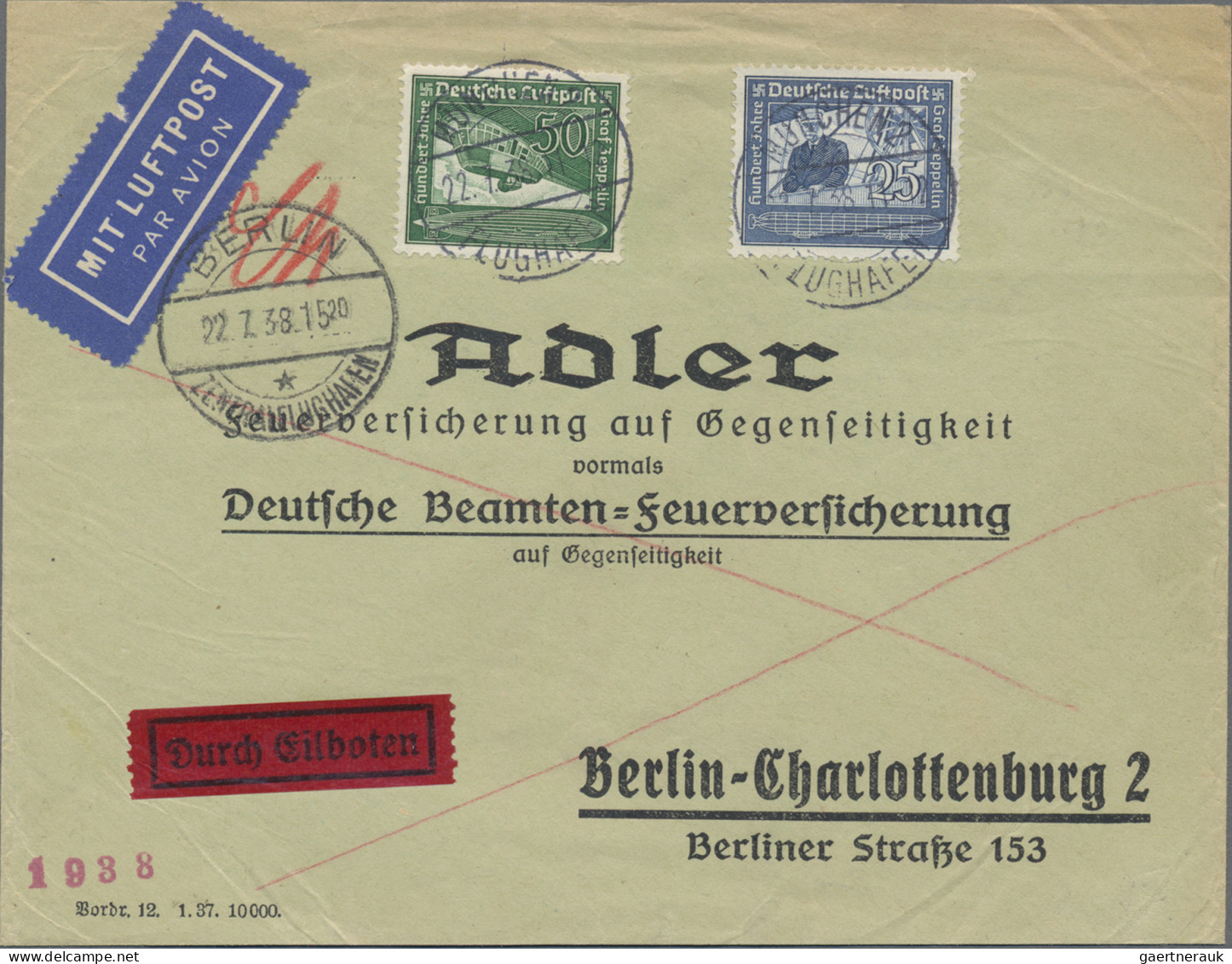 Deutsches Reich: 1928/1942 (ca.), Partie von 14 Luftpost-Belegen meist ins Ausla