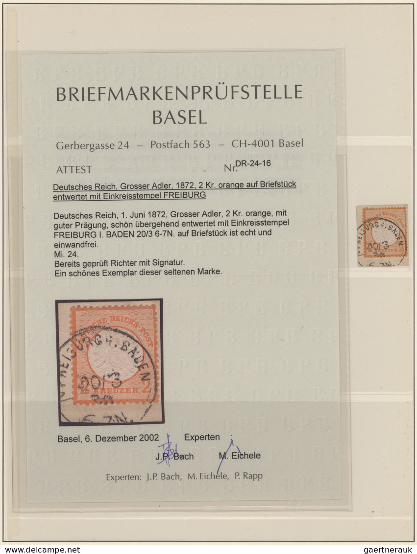 Deutsches Reich - Brustschild: 1872/1875, Sauber Gestempelte Sammlung Mit 107 Ma - Sammlungen