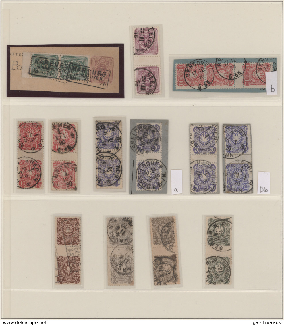 Deutsches Reich - Pfennige: 1875/1879, Sammlungspartie Mit Zwölf Gestempelten Zw - Sammlungen