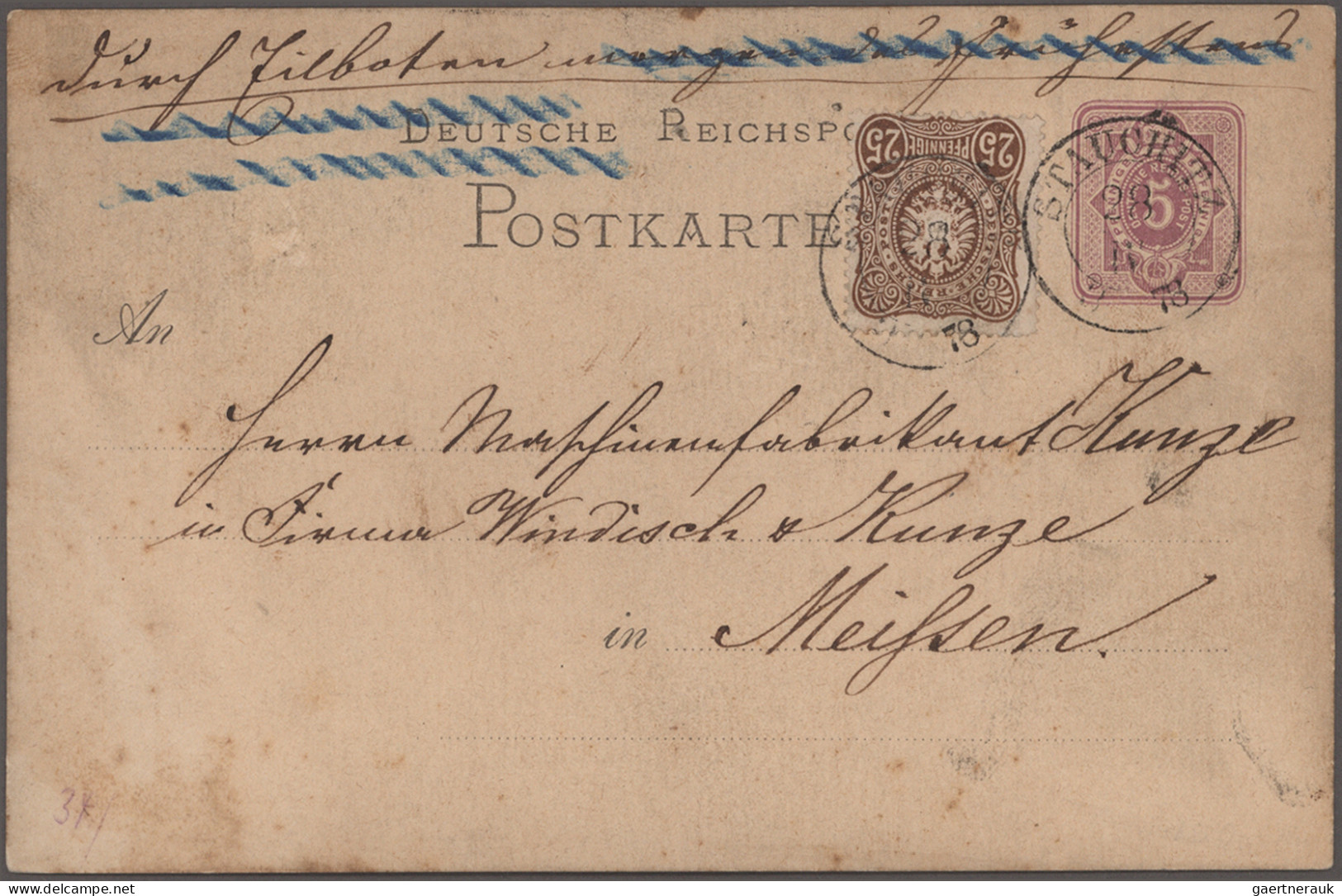 Deutsches Reich - Pfennige: 1875/1880 (ca.), 25 Pfennige, Außergewöhnliche Samml - Collections