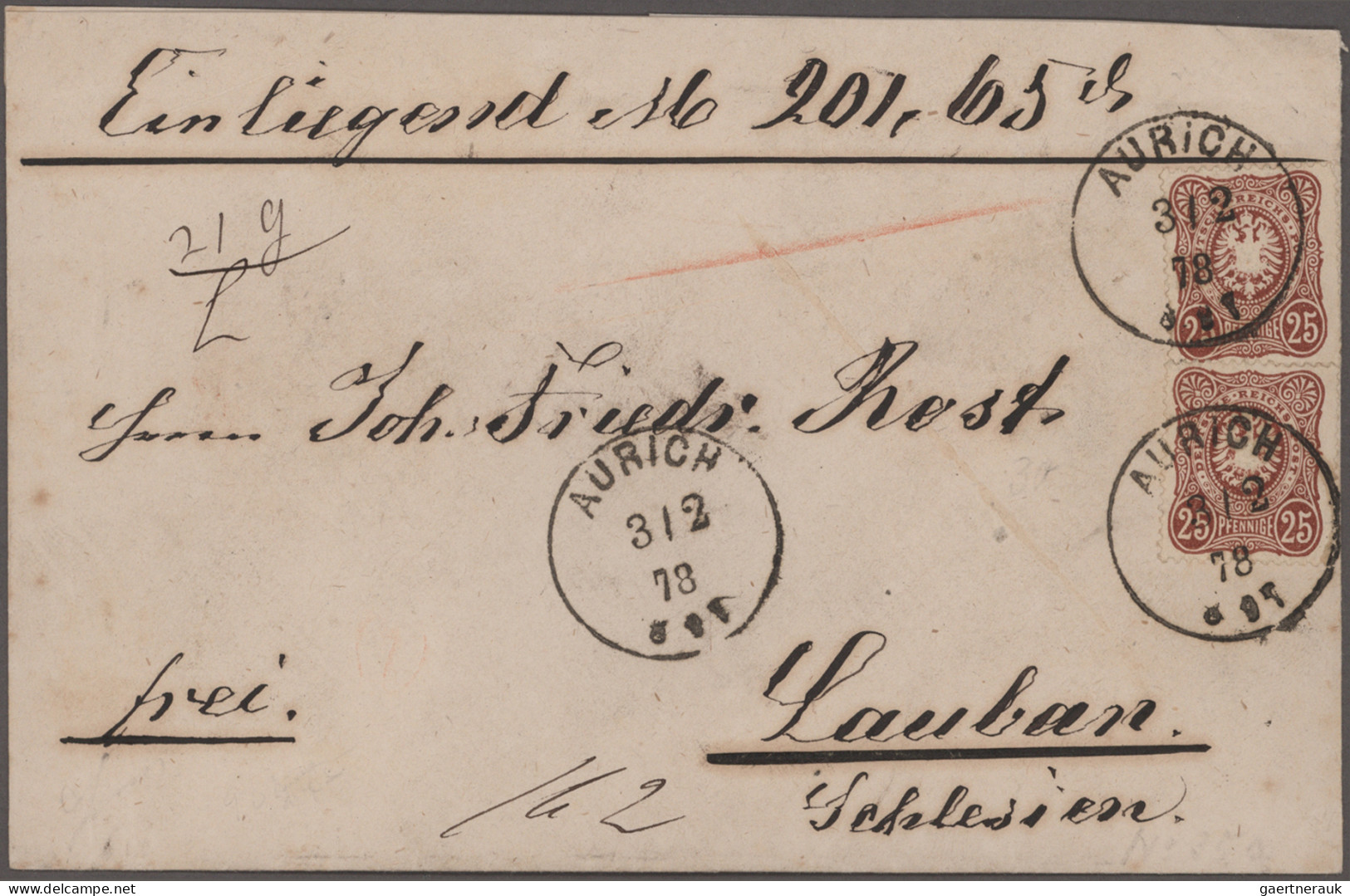 Deutsches Reich - Pfennige: 1875/1880 (ca.), 25 Pfennige, Außergewöhnliche Samml - Colecciones