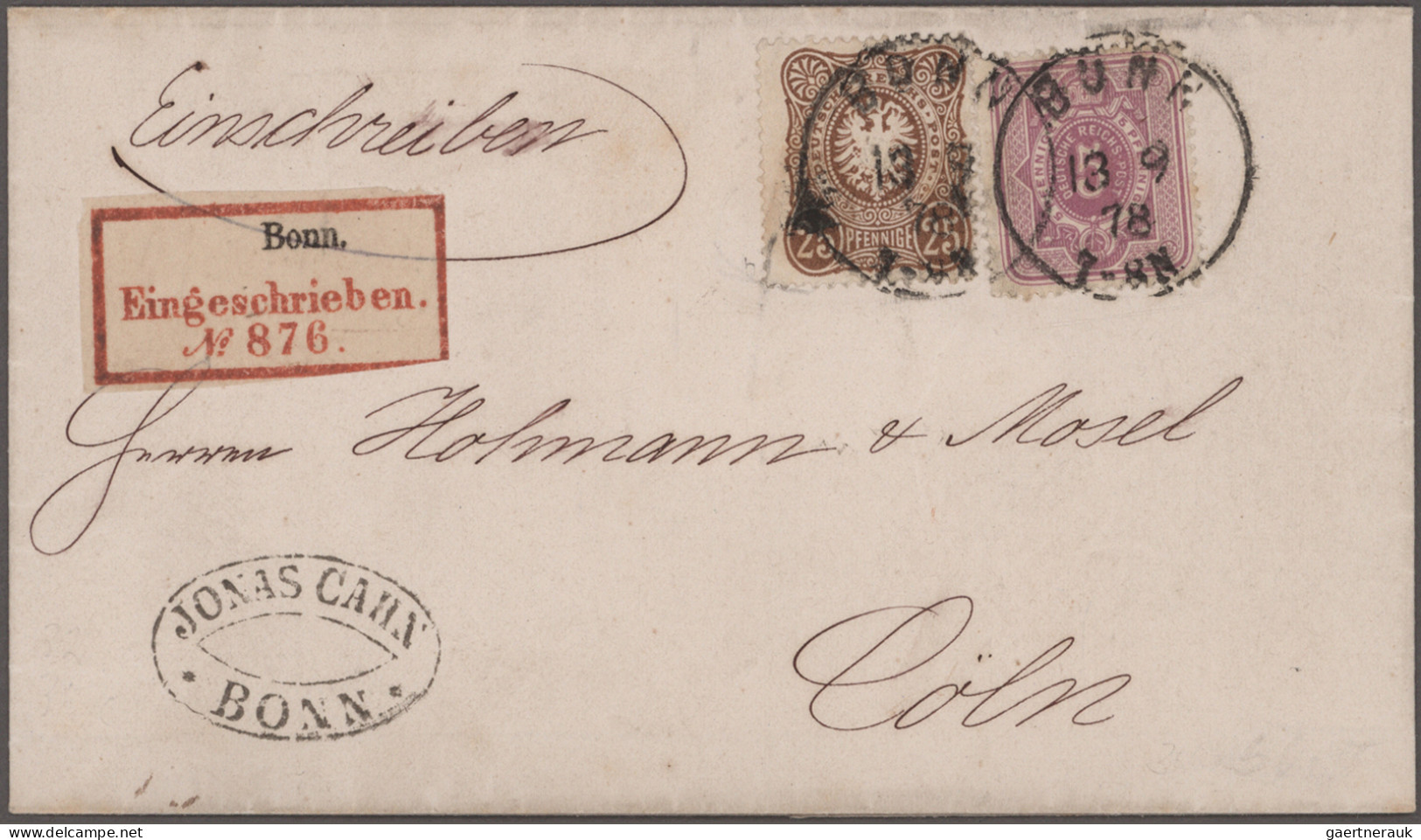 Deutsches Reich - Pfennige: 1875/1880 (ca.), 25 Pfennige, außergewöhnliche Samml