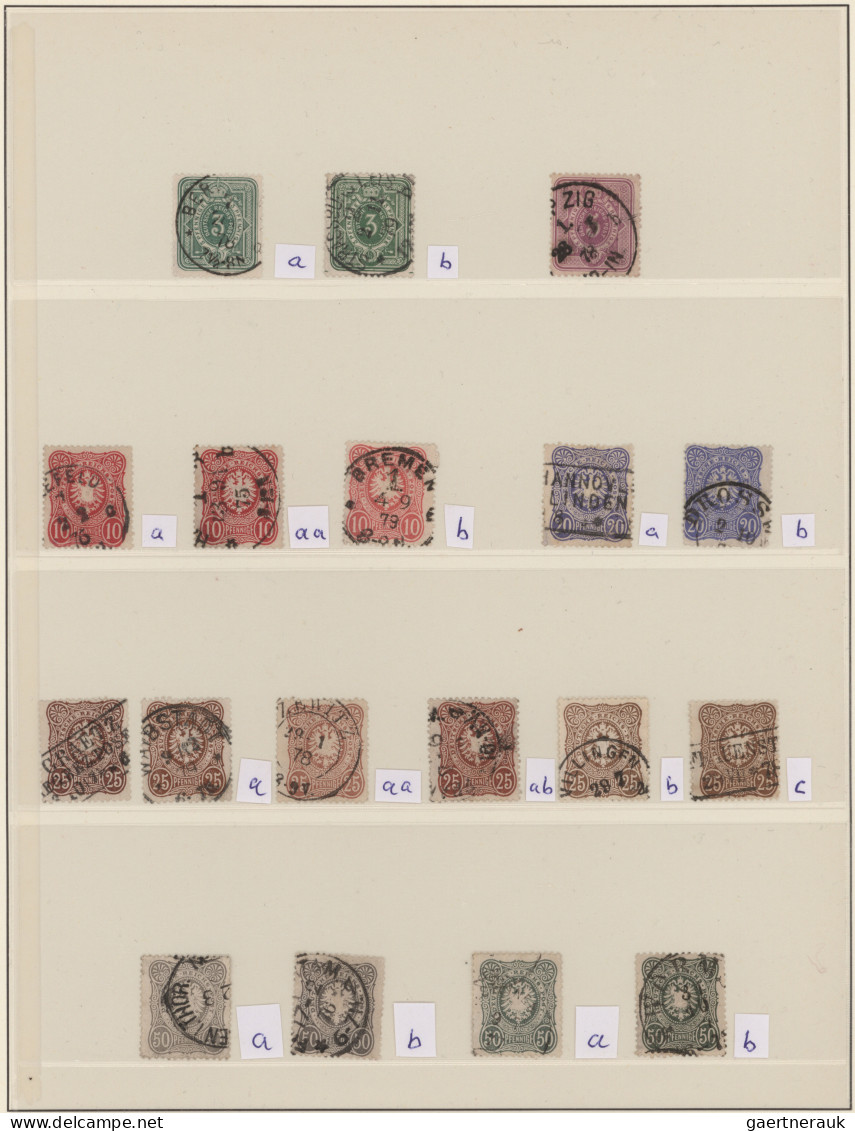 Deutsches Reich - Pfennige: 1875/1880, Gestempelter Sammlungsposten Von Ca. 126 - Sammlungen