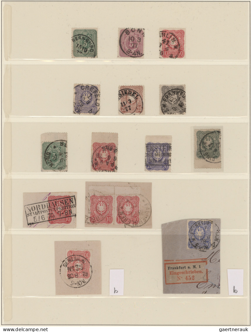 Deutsches Reich - Pfennige: 1875/1880, Gestempelter Sammlungsposten Von Ca. 126 - Collections