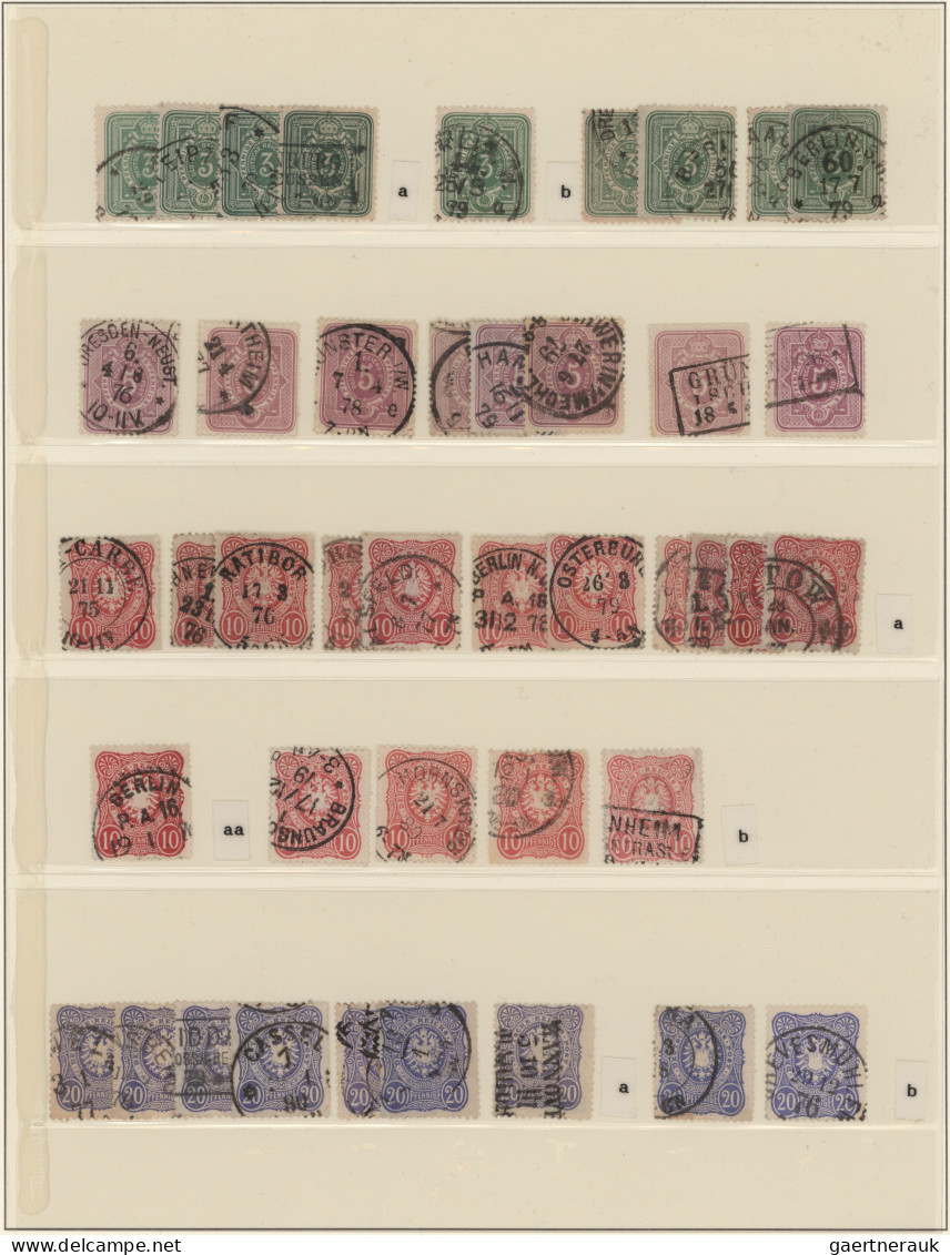 Deutsches Reich - Pfennige: 1875/1880, Gestempelter Sammlungsposten Von Ca. 126 - Collections