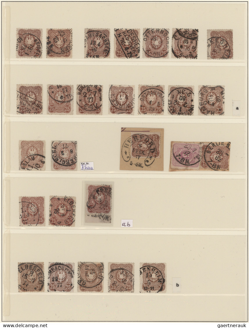 Deutsches Reich - Pfennige: 1875/1880, Gestempelter Sammlungsposten Von Ca. 126 - Colecciones