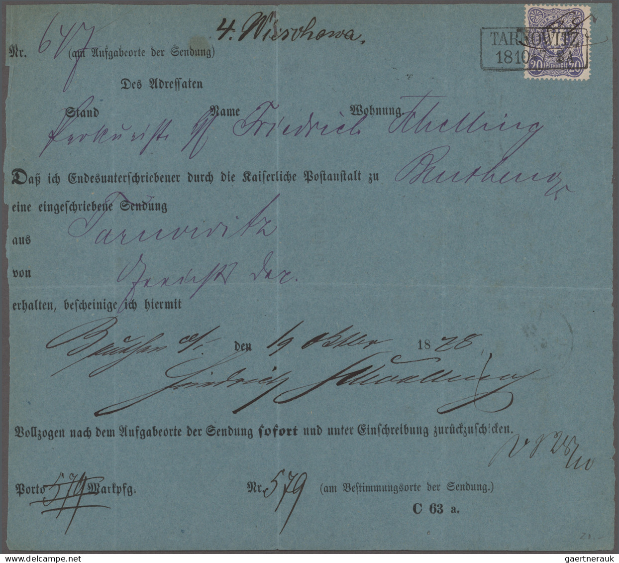Deutsches Reich - Pfennige: 1875/1880, Sammlung Von 39 Briefen Und Karten Mit Fr - Verzamelingen