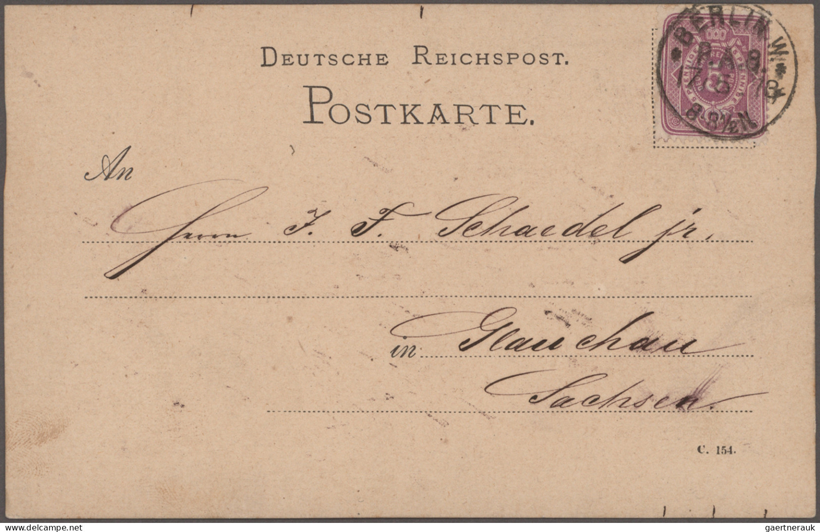 Deutsches Reich - Pfennige: 1875/1880, Sammlung von 39 Briefen und Karten mit Fr