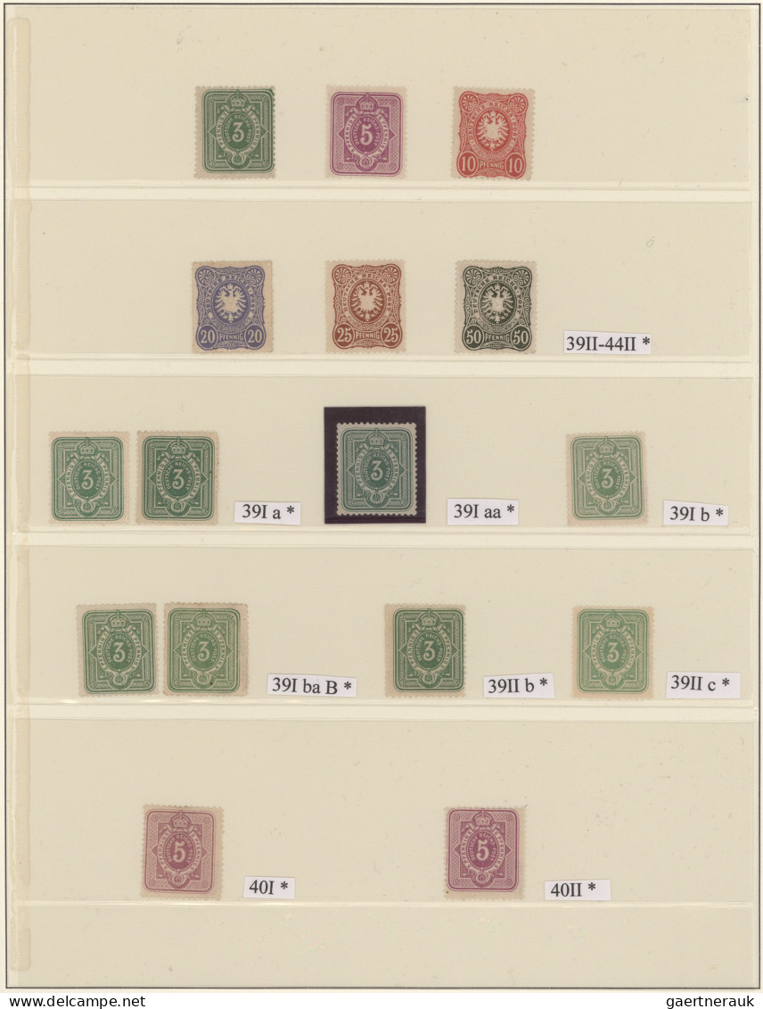 Deutsches Reich - Pfennig: 1880/1889, Ungebrauchte Sammlungspartie Von 48 Marken - Sammlungen