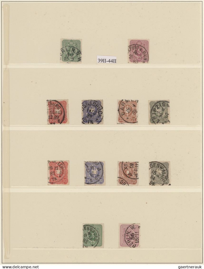 Deutsches Reich - Pfennig: 1880/1890 (ca.), Gestempelter Sammlungsposten Mit Ca. - Colecciones