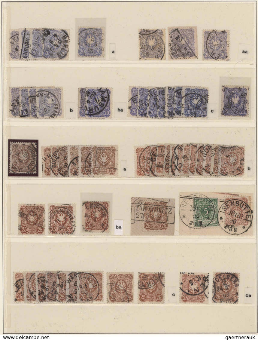 Deutsches Reich - Pfennig: 1880/1890 (ca.), Gestempelter Sammlungsposten Mit Ca. - Collections