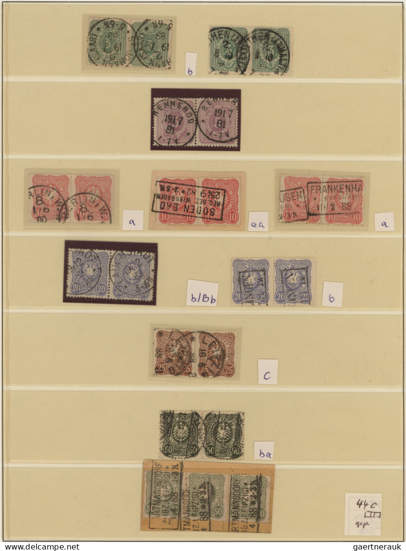 Deutsches Reich - Pfennig: 1880/1890, Sauber Gestempelte Spezial-Sammlungspartie - Colecciones