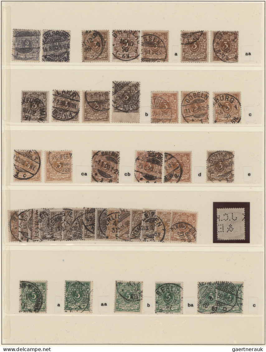 Deutsches Reich - Krone / Adler: 1889/1900, Gestempelte Spezial-Sammlungspartie - Collections