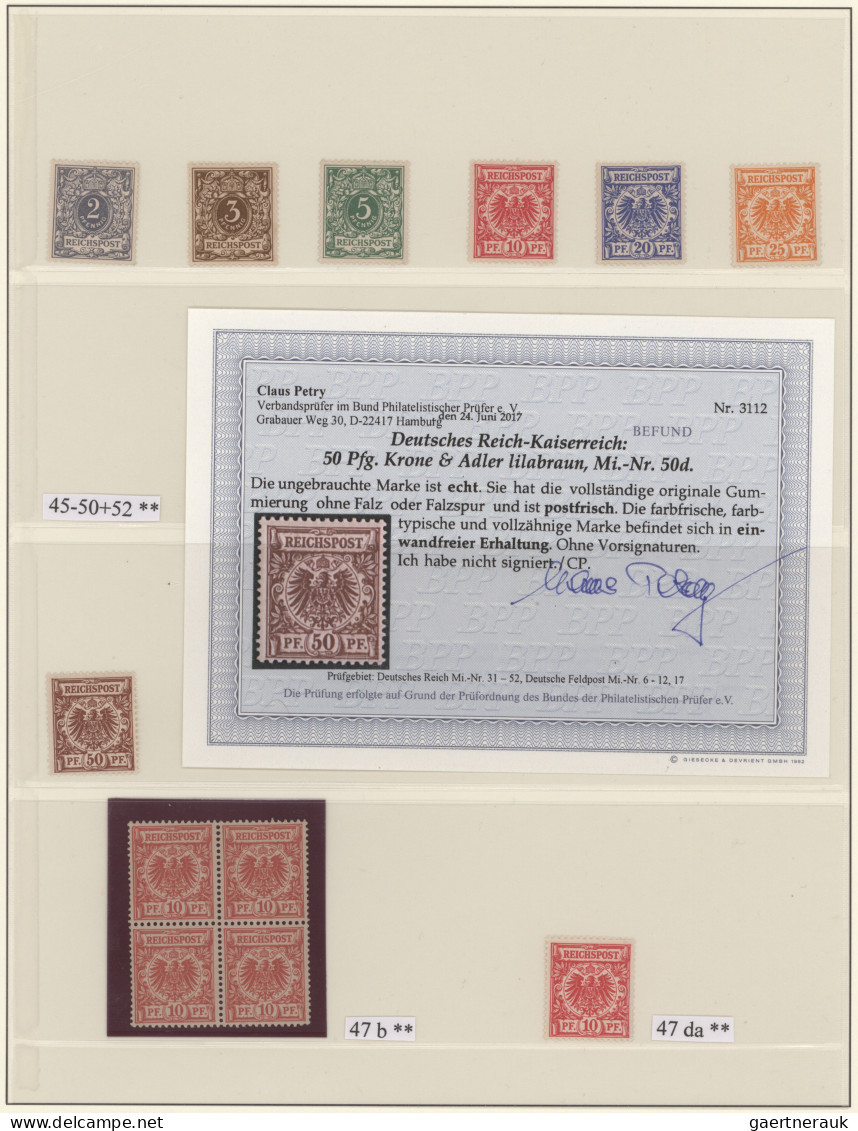 Deutsches Reich - Krone / Adler: 1889/1900, Postfrische Sammlungspartie Mit 21 M - Colecciones