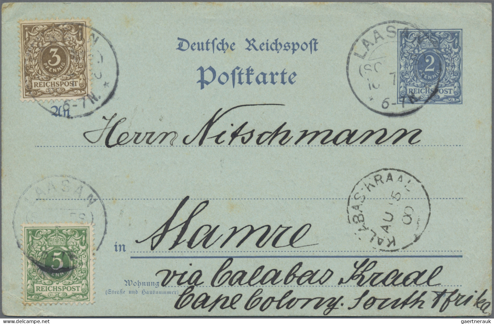 Deutsches Reich - Krone / Adler: 1890/1900, Partie Von Fünf Besseren/interessant - Verzamelingen