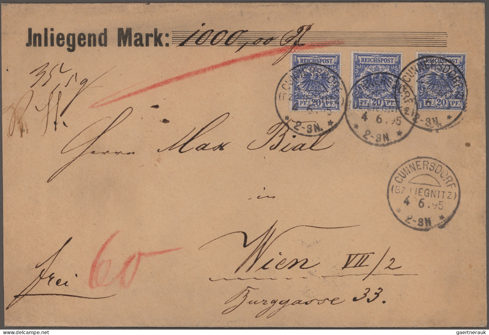 Deutsches Reich - Krone / Adler: 1890/1902, Vielseitige Sammlung Von 73 Briefen - Colecciones