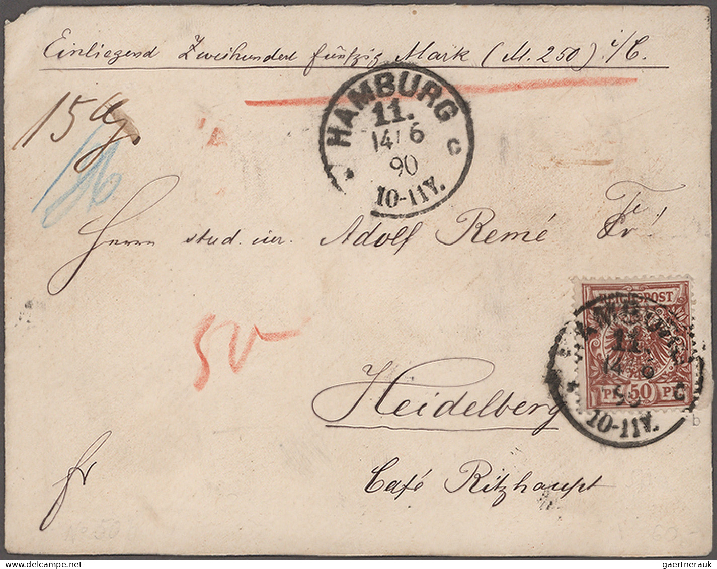 Deutsches Reich - Krone / Adler: 1890/1902, Vielseitige Sammlung Von 73 Briefen - Sammlungen