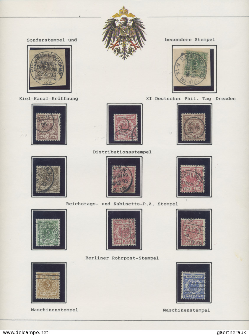 Deutsches Reich - Krone / Adler: 1895/1902, Spezial-Sammlungspartie Mit Drei Bel - Colecciones