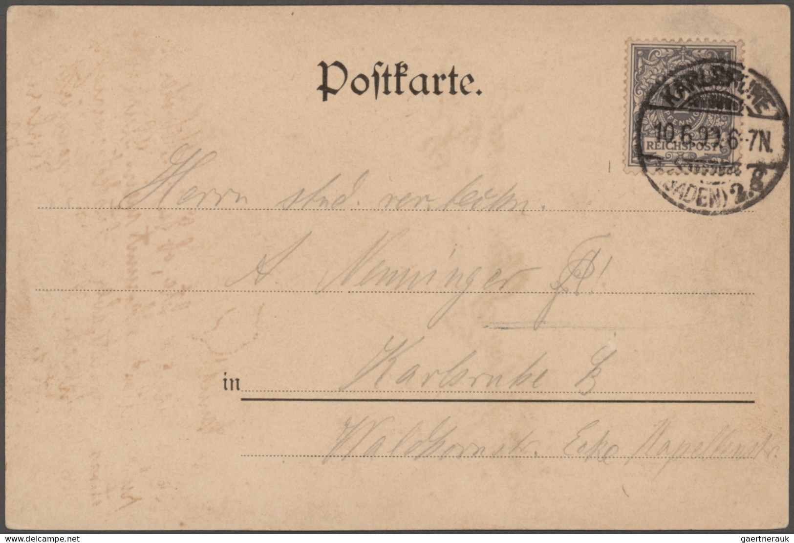 Deutsches Reich - Germania: 1900/1921, Lot Von Drei Belegen: 2 Pfg. Krone/Adler - Collections