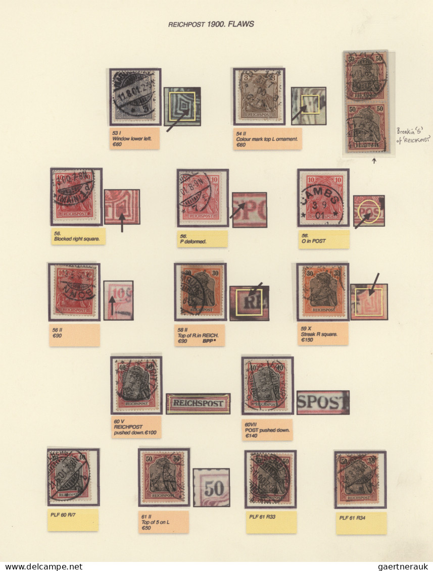 Deutsches Reich - Germania: 1900/1921, Umfangreicher Gestempelter Und Ungebrauch - Collections