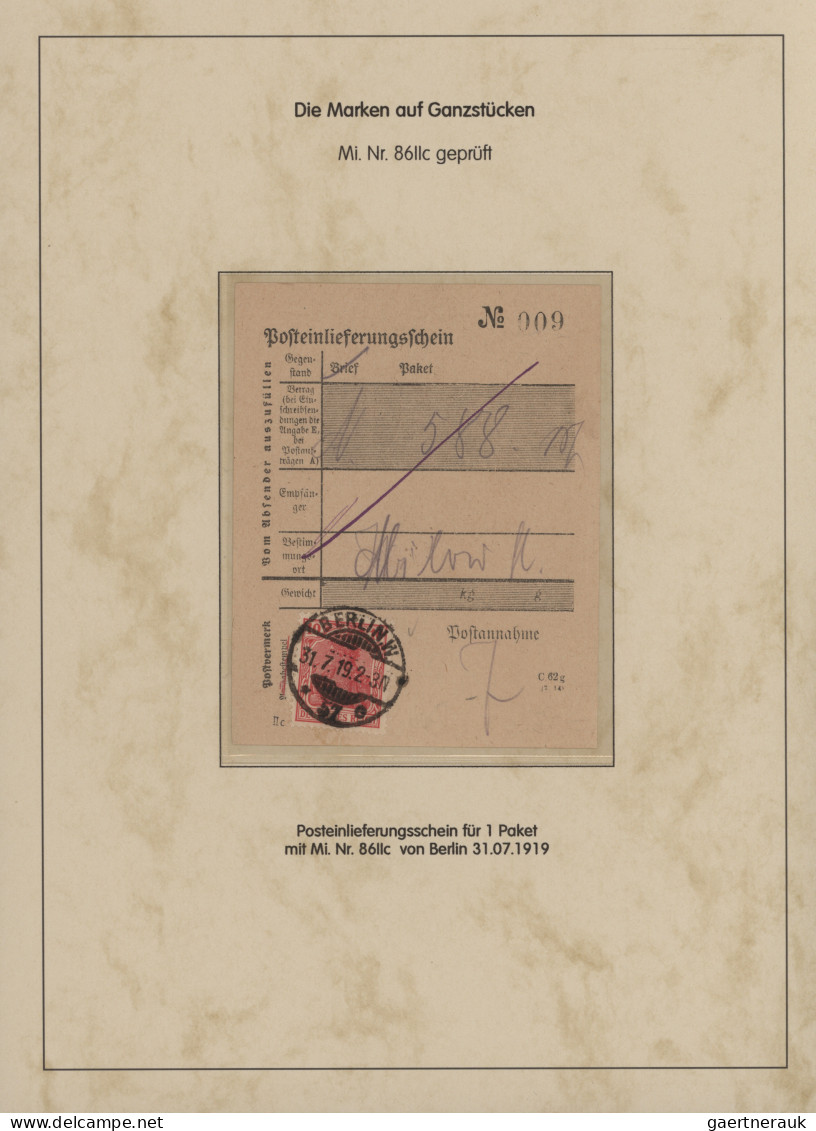 Deutsches Reich - Germania: 1900-1919, Germania-Ausgaben, hoch spezialisierte Sa
