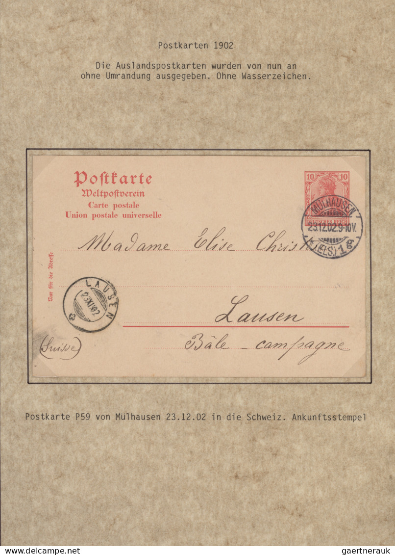 Deutsches Reich - Germania: 1900-1920 (ca), Germania-Ausgaben, Ganzsachen, Ca 27 - Collections