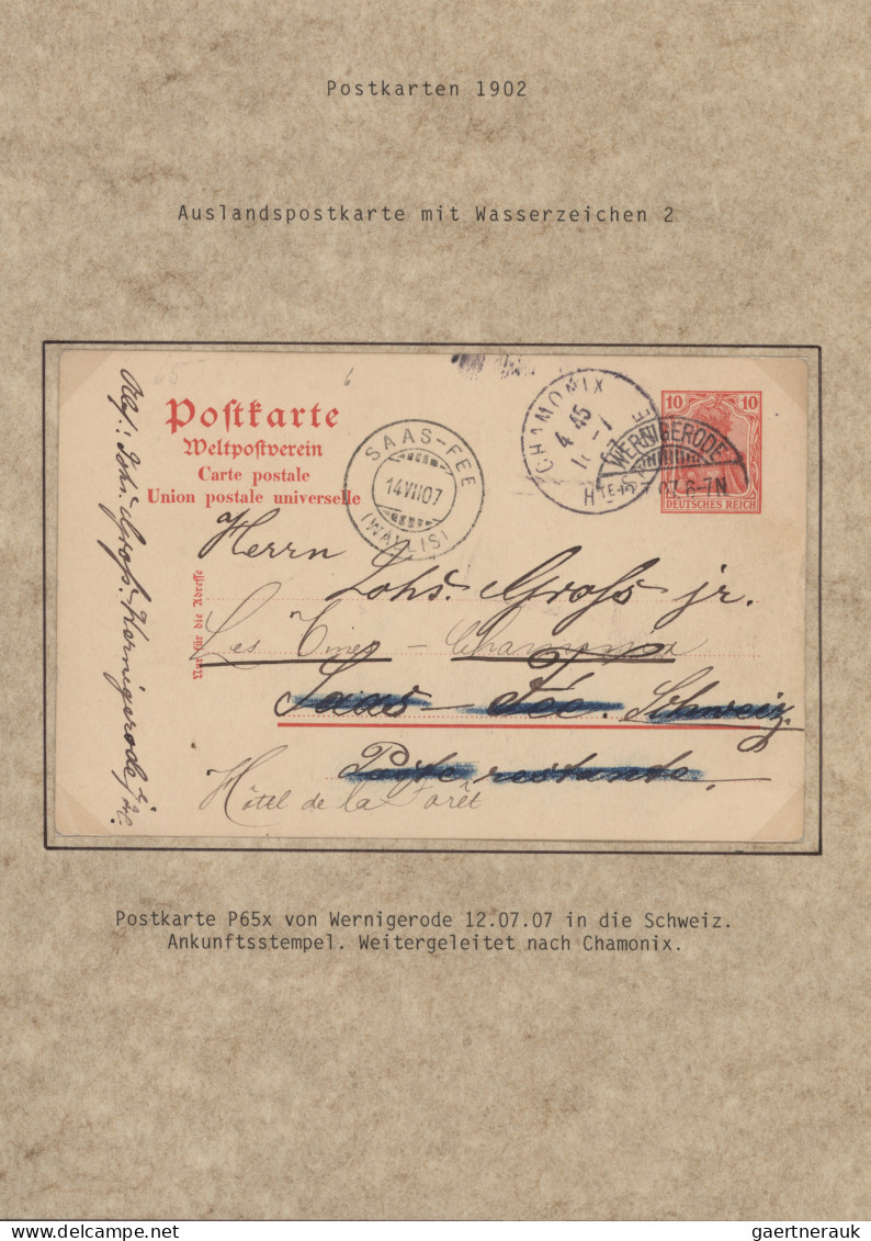 Deutsches Reich - Germania: 1900-1920 (ca), Germania-Ausgaben, Ganzsachen, ca 27