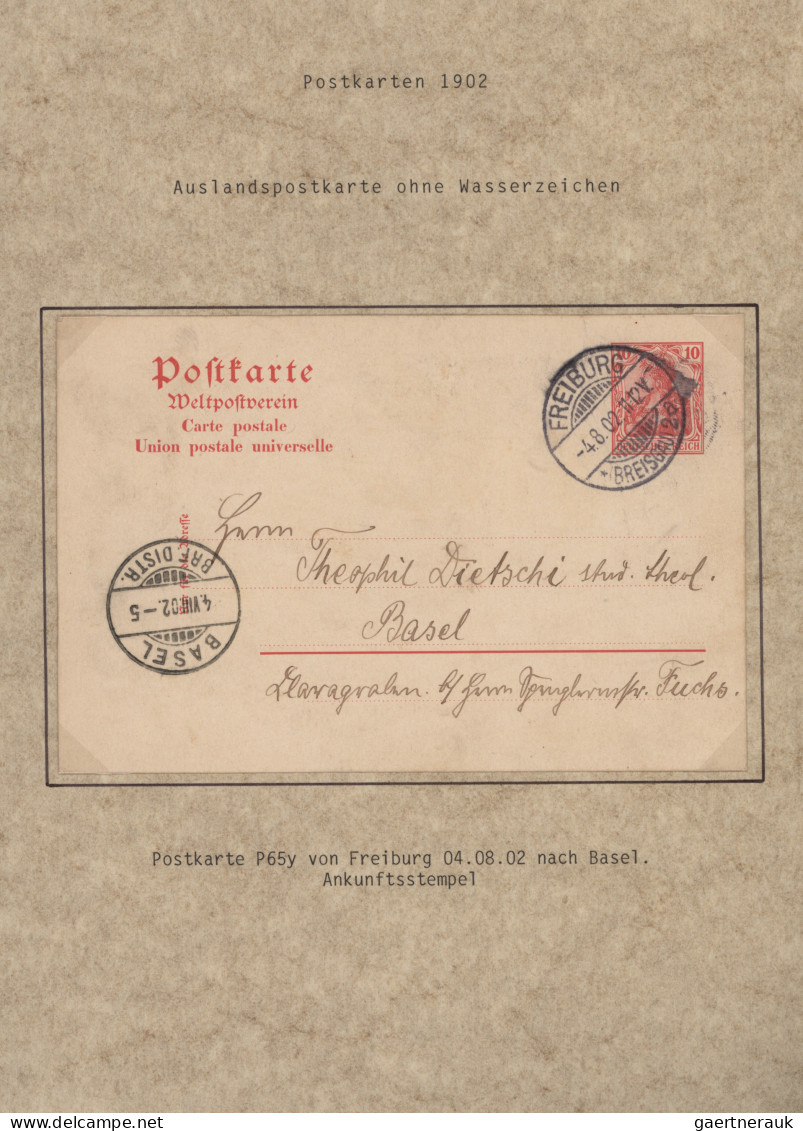Deutsches Reich - Germania: 1900-1920 (ca), Germania-Ausgaben, Ganzsachen, ca 27