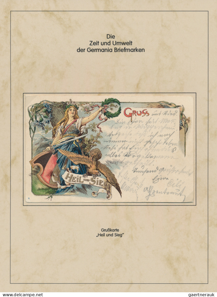 Deutsches Reich - Germania: 1900-1920 (ca), Germania-Ausgaben, Ortsstempelformen - Collections