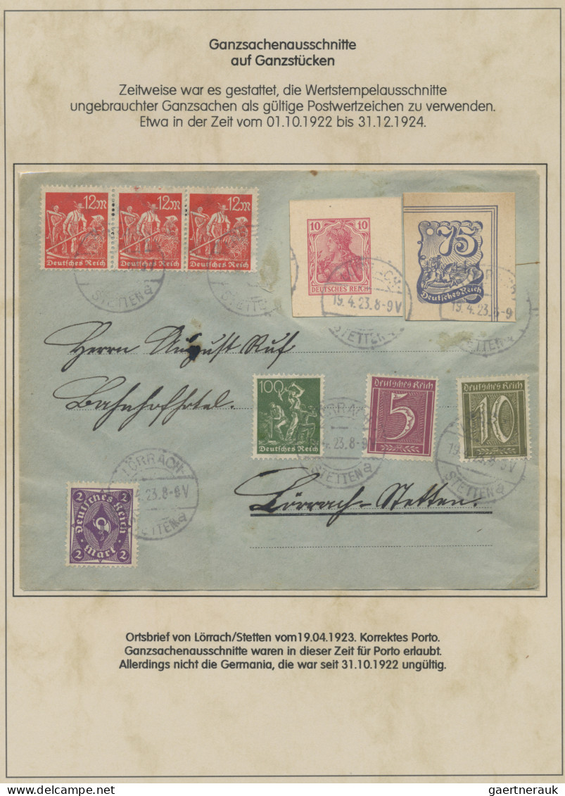 Deutsches Reich - Germania: 1900-1920 (ca), Germania-Ausgaben, Sammlung Im Album - Collections