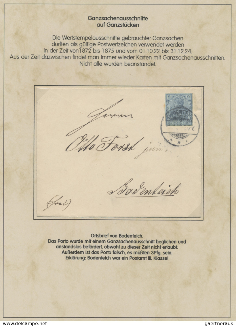 Deutsches Reich - Germania: 1900-1920 (ca), Germania-Ausgaben, Sammlung Im Album - Colecciones