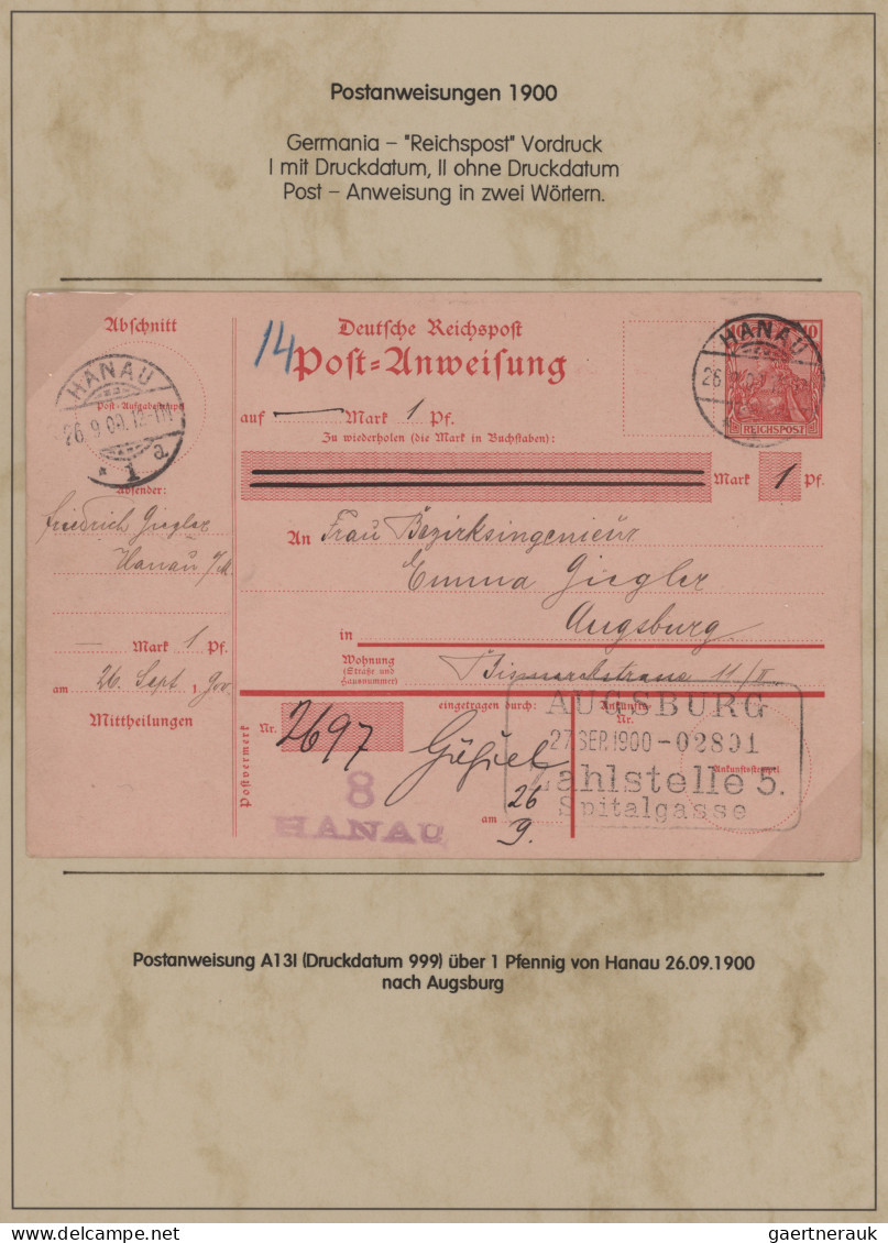 Deutsches Reich - Germania: 1900-1920 (ca), Germania-Ausgaben, Sammlung Von 37 P - Collections