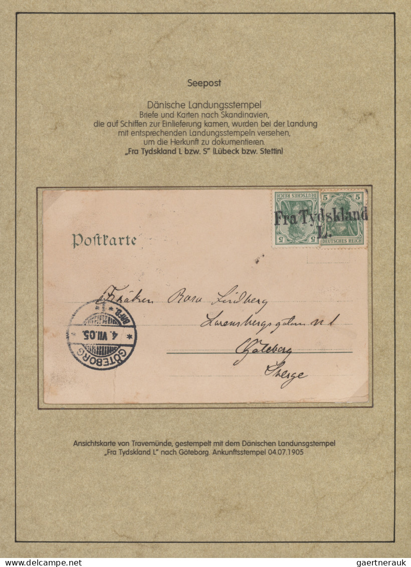 Deutsches Reich - Germania: 1900-1920 (ca), Germania-Ausgaben, Schiffspost, 72 B