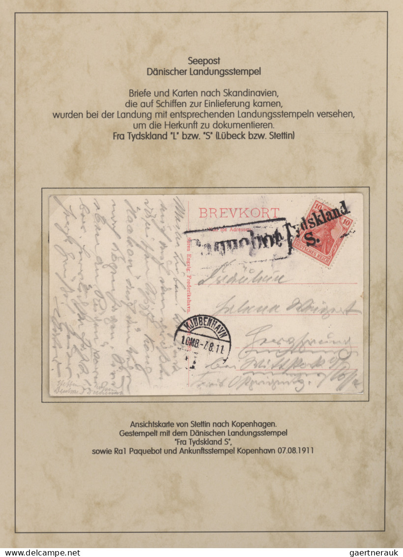 Deutsches Reich - Germania: 1900-1920 (ca), Germania-Ausgaben, Schiffspost, 72 B