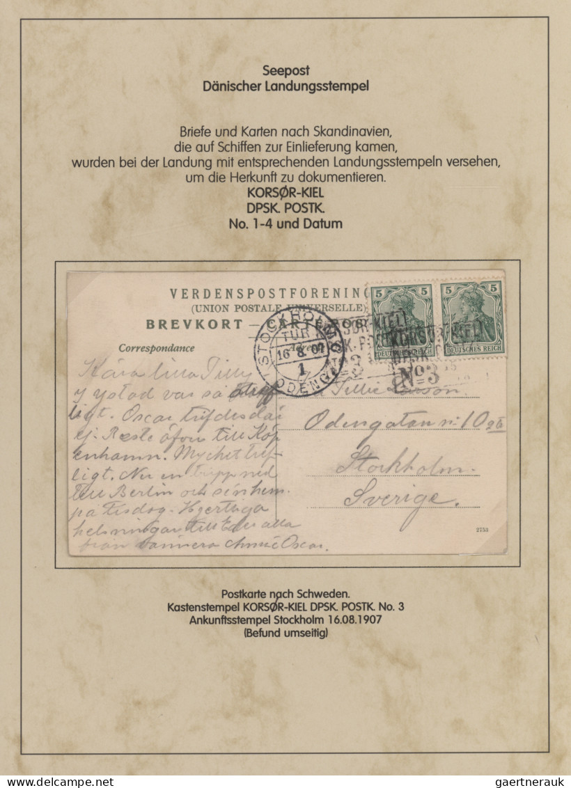 Deutsches Reich - Germania: 1900-1920 (ca), Germania-Ausgaben, Schiffspost, 72 B