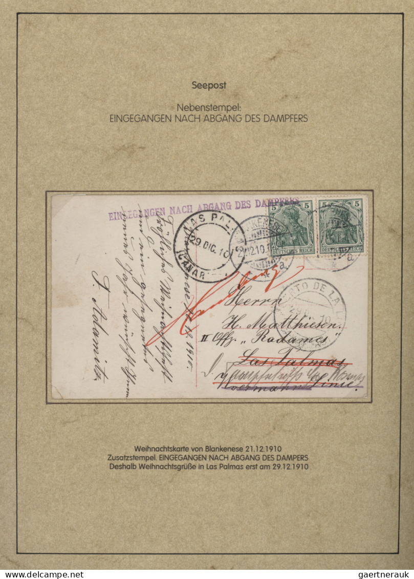 Deutsches Reich - Germania: 1900-1920 (ca), Germania-Ausgaben, Schiffspost, 72 B