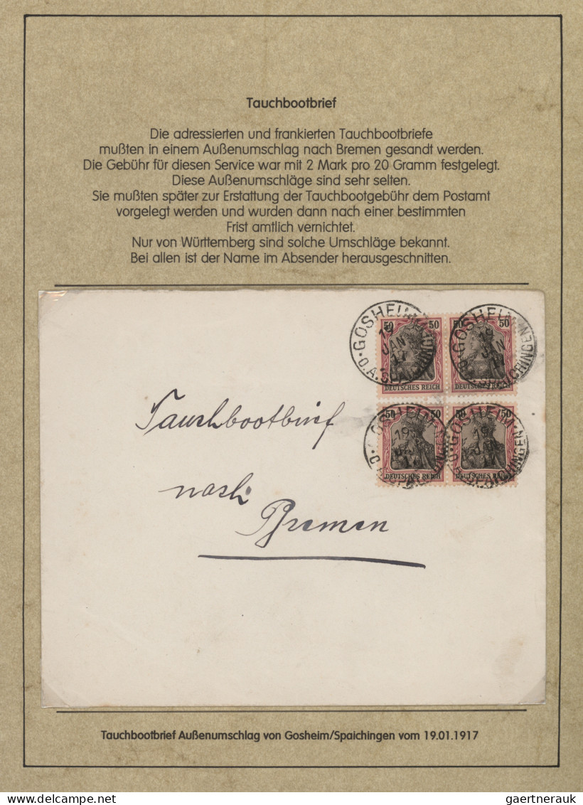 Deutsches Reich - Germania: 1900-1920 (ca), Germania-Ausgaben, Schiffspost, 72 B