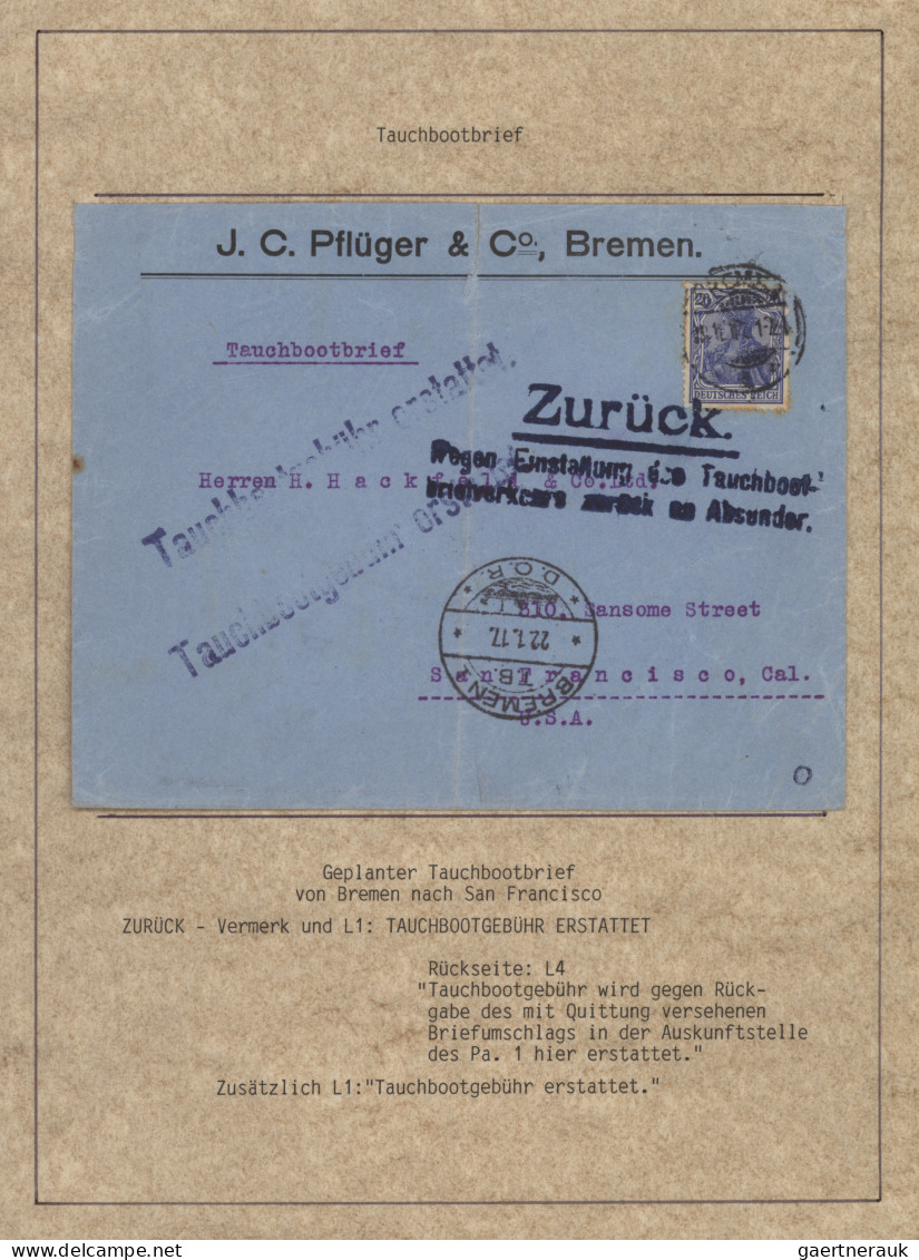 Deutsches Reich - Germania: 1900-1920 (ca), Germania-Ausgaben, Schiffspost, 72 B