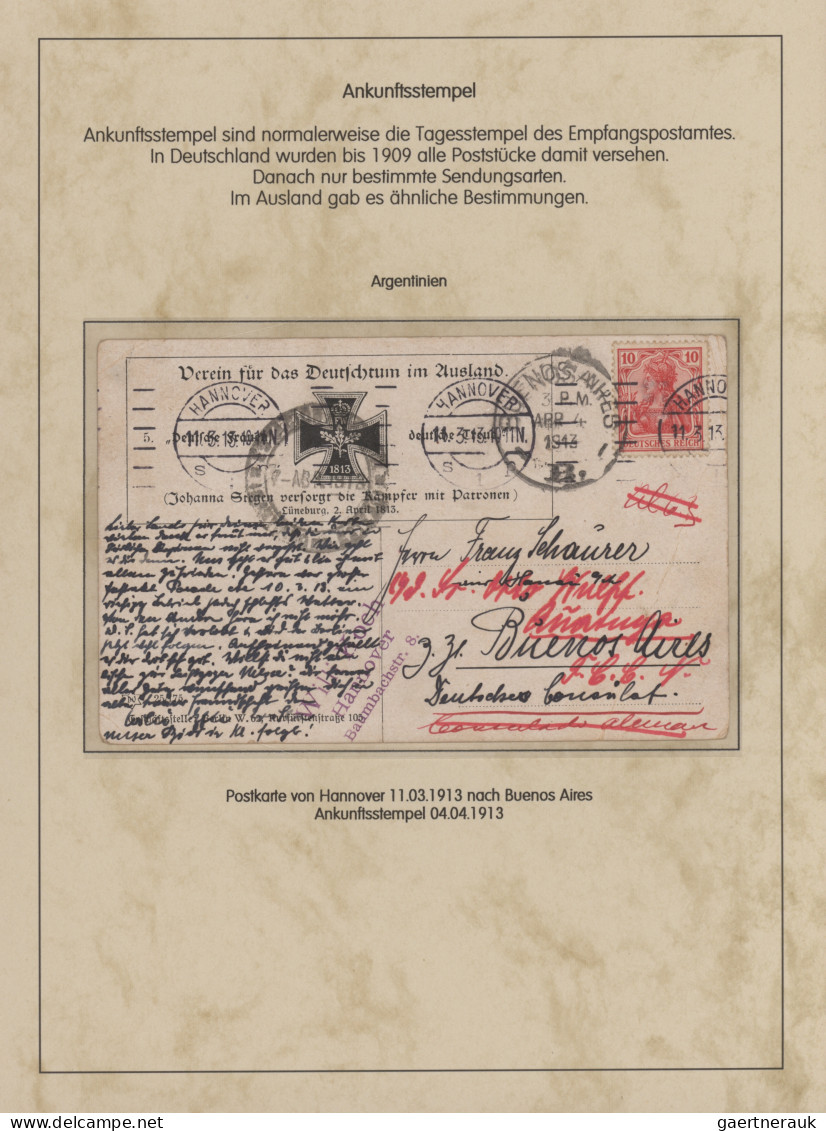Deutsches Reich - Germania: 1900-1920 (ca), Germania-Ausgaben, Spezialsammlung A - Colecciones