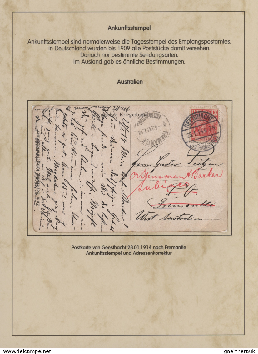 Deutsches Reich - Germania: 1900-1920 (ca), Germania-Ausgaben, Spezialsammlung A - Colecciones