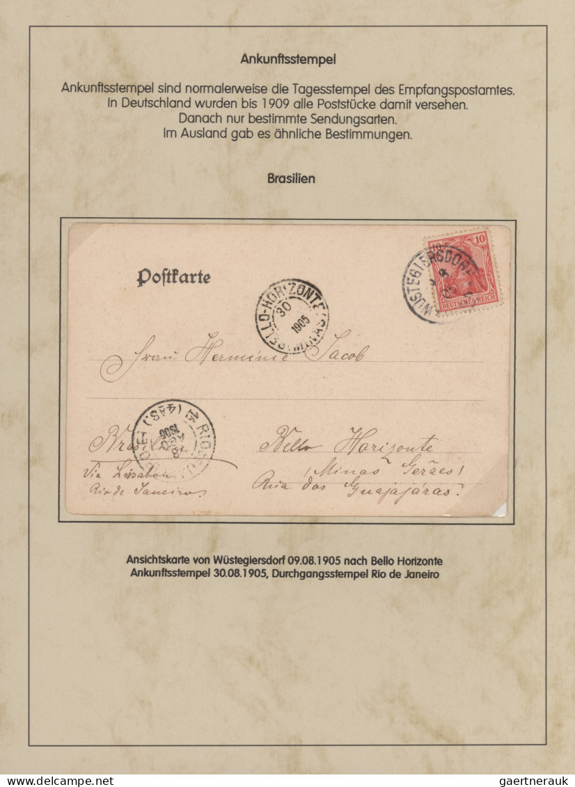 Deutsches Reich - Germania: 1900-1920 (ca), Germania-Ausgaben, Spezialsammlung A - Sammlungen