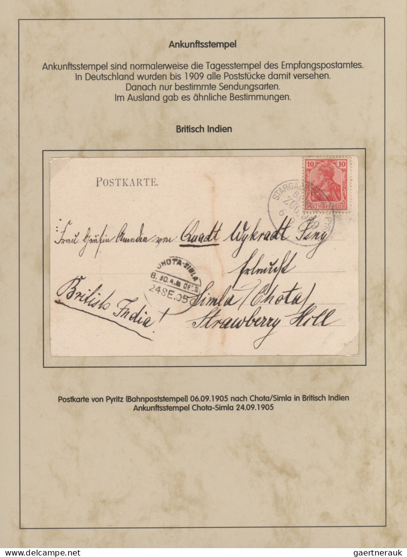 Deutsches Reich - Germania: 1900-1920 (ca), Germania-Ausgaben, Spezialsammlung A - Colecciones