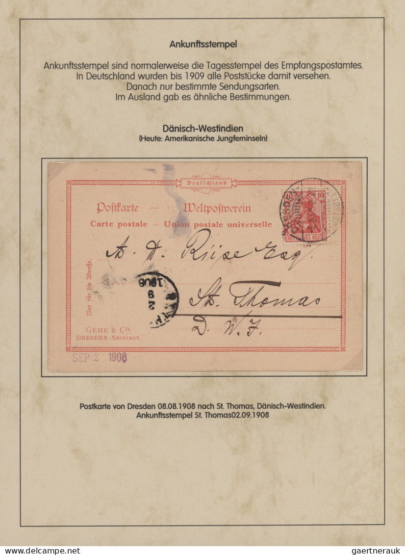 Deutsches Reich - Germania: 1900-1920 (ca), Germania-Ausgaben, Spezialsammlung A