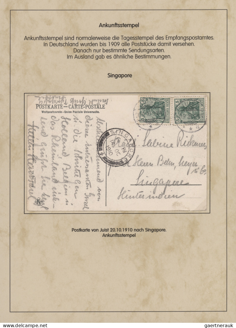 Deutsches Reich - Germania: 1900-1920 (ca), Germania-Ausgaben, Spezialsammlung A