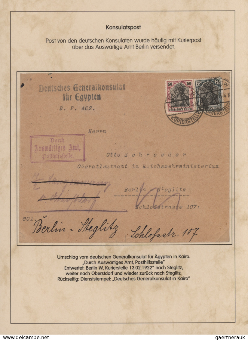 Deutsches Reich - Germania: 1900-1920 (ca), Germania-Ausgaben, Spezialsammlung G - Sammlungen